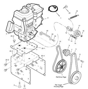 Engine Diagram and Parts List for 1695366-6291500X61 2007 Briggs and Stratton Snow Blower